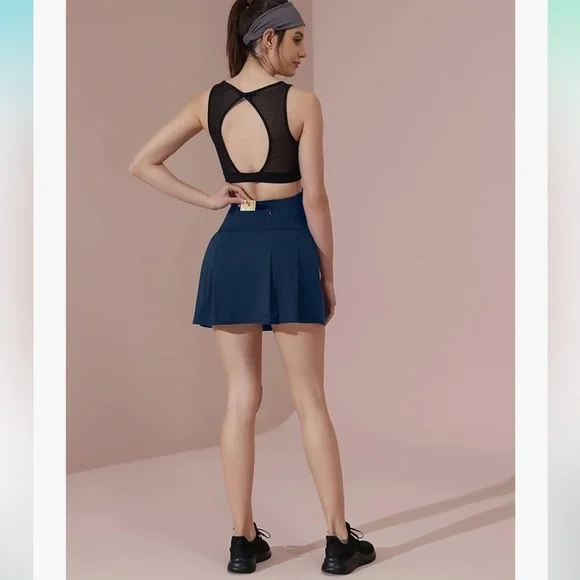 MAACIE Maternity Navy Blue Tennis Skirt - Picture 5 of 10